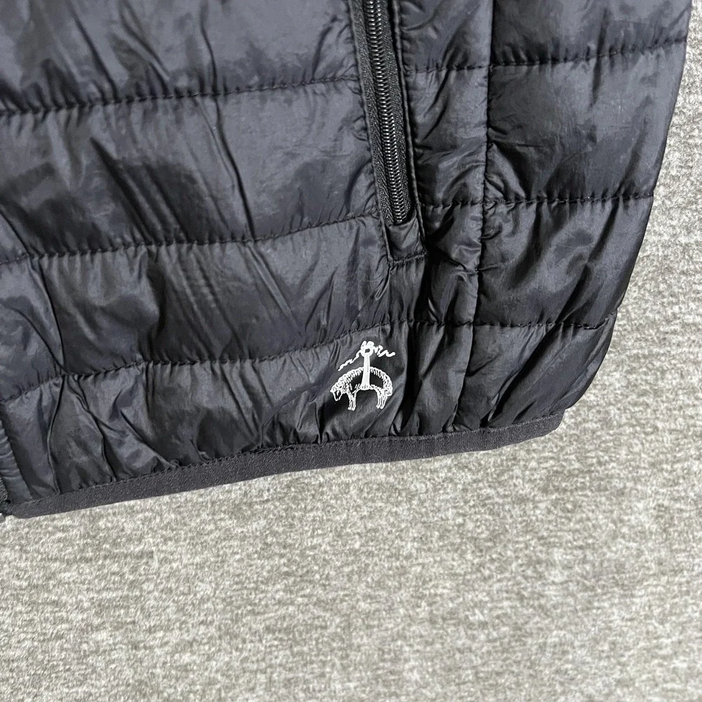 Brooks Brothers Jacket XS Black Puffer Head Of The Charles‎ Red Fleece
